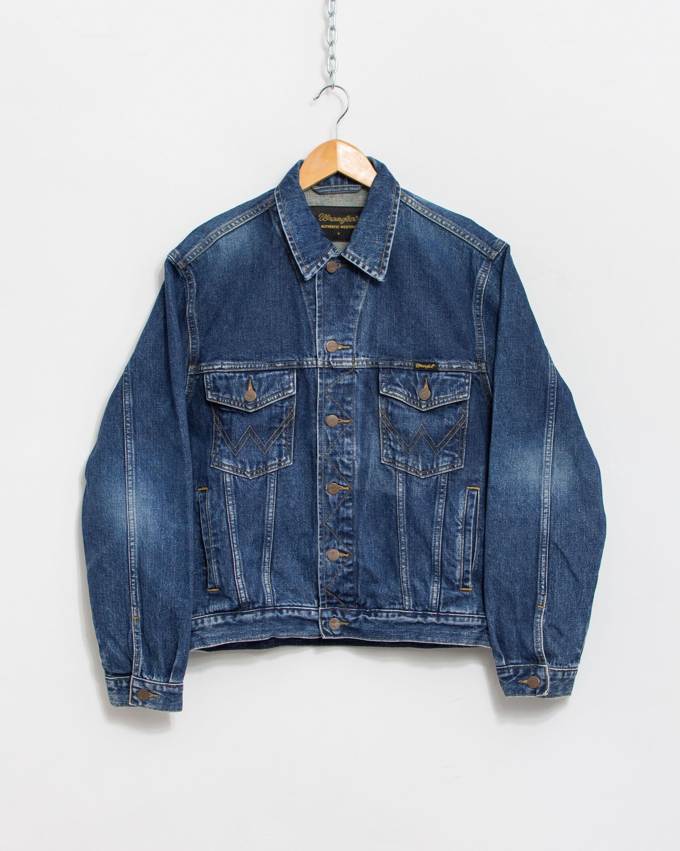 ジャケット・アウター Vintage Wrangler jacket Vintage 80s Wrangler Denim Jacket Mens Small Winston Rodeo