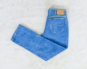 Lee vintage 90s jeans bleu denim jambe droite W32 L29 Large