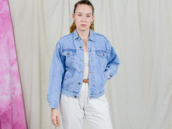 FEVER Denim Jacket Blue 90s Vintage 