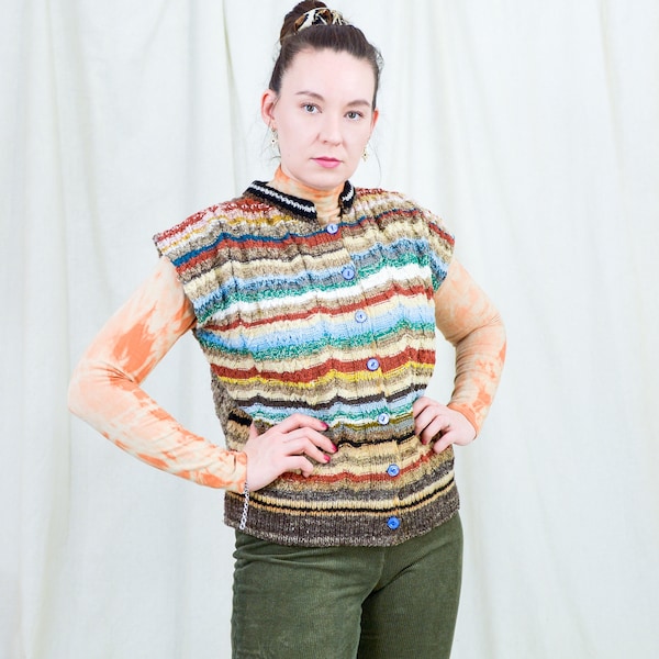 Retro Sweater Vest Etsy