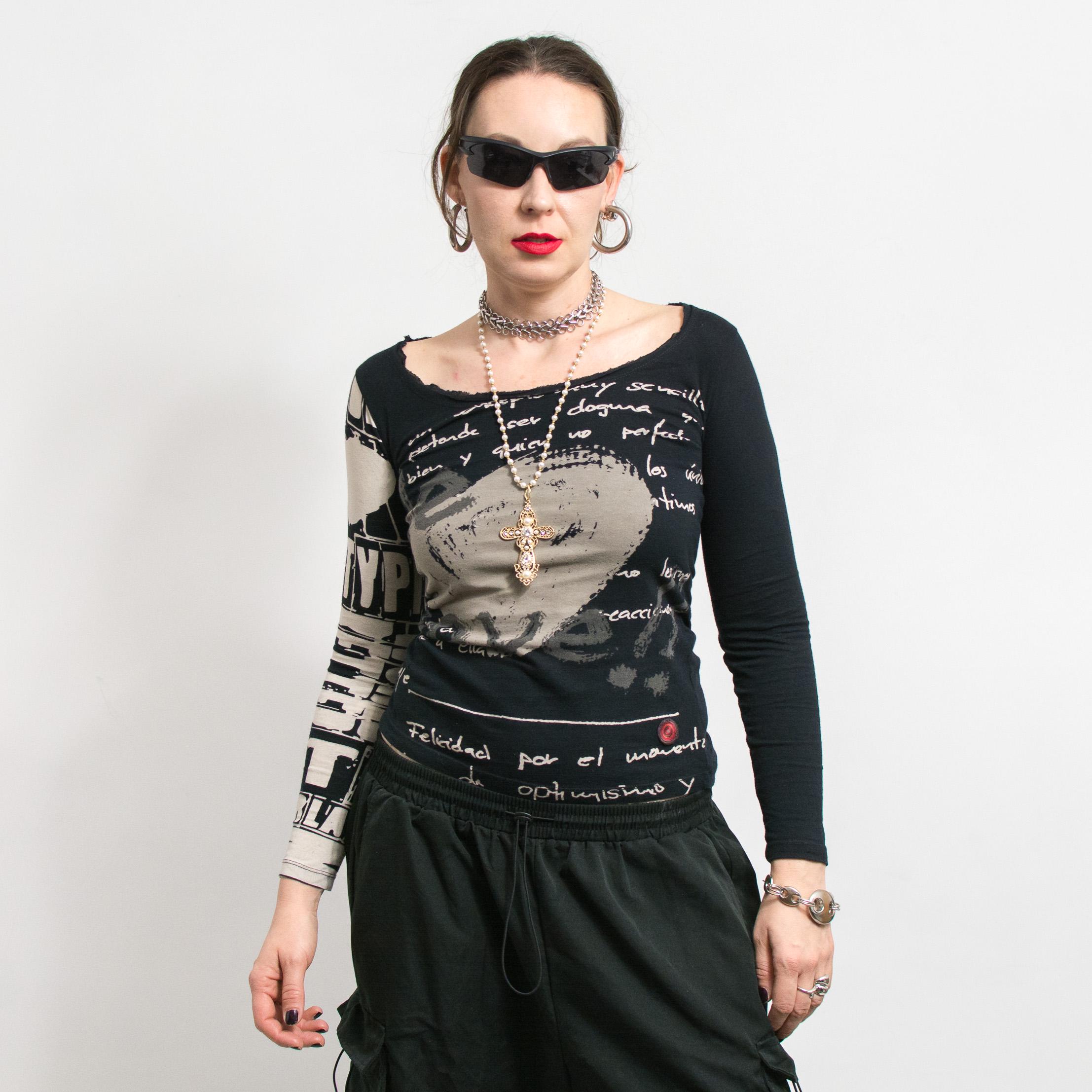 Blouse Florale Desigual Femme - Manches Courtes, Col Rond - Taille M - Occasion Bon état
