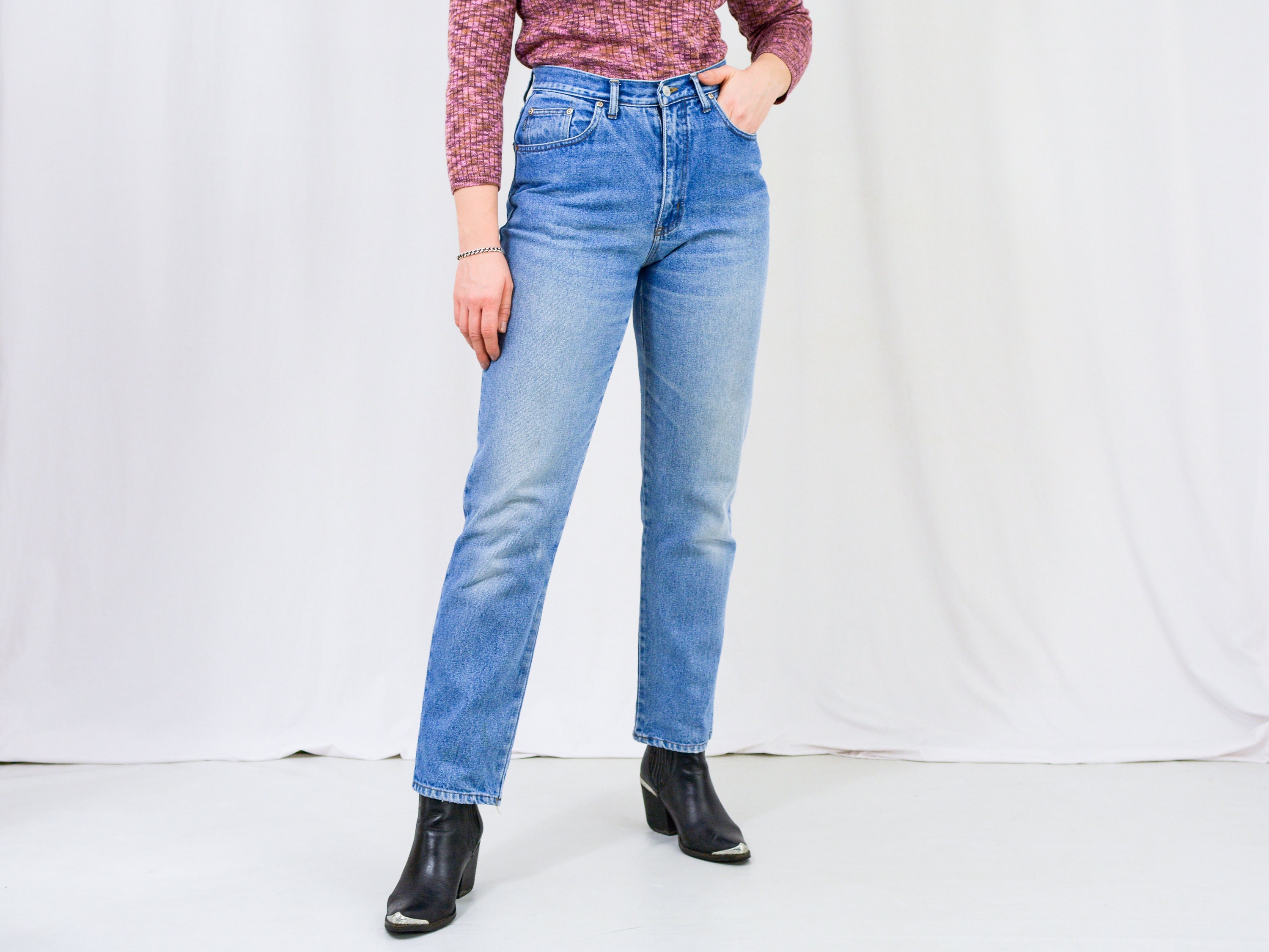 FRISCO Jeans W31 L31 High Waist Blue 