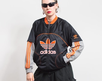 ADIDAS トラックスーツトップ、ヴィンテージ Y2K トラックジャケット