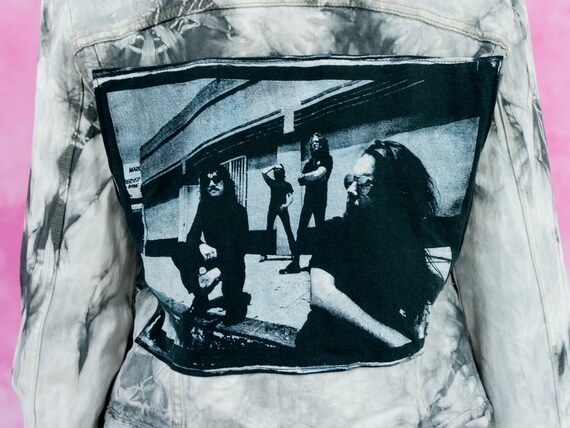 Metallica jacket tie dye reworked denim vintage j… - image 7
