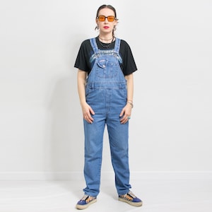 Vintage overalls denim jumpsuit dungarees women size M