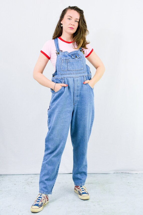 Vintage Overalls Blue Denim Jumpsuit 