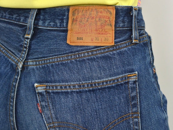Levi's 501 jeans distressed vintage gaten broek straight | Etsy Nederland