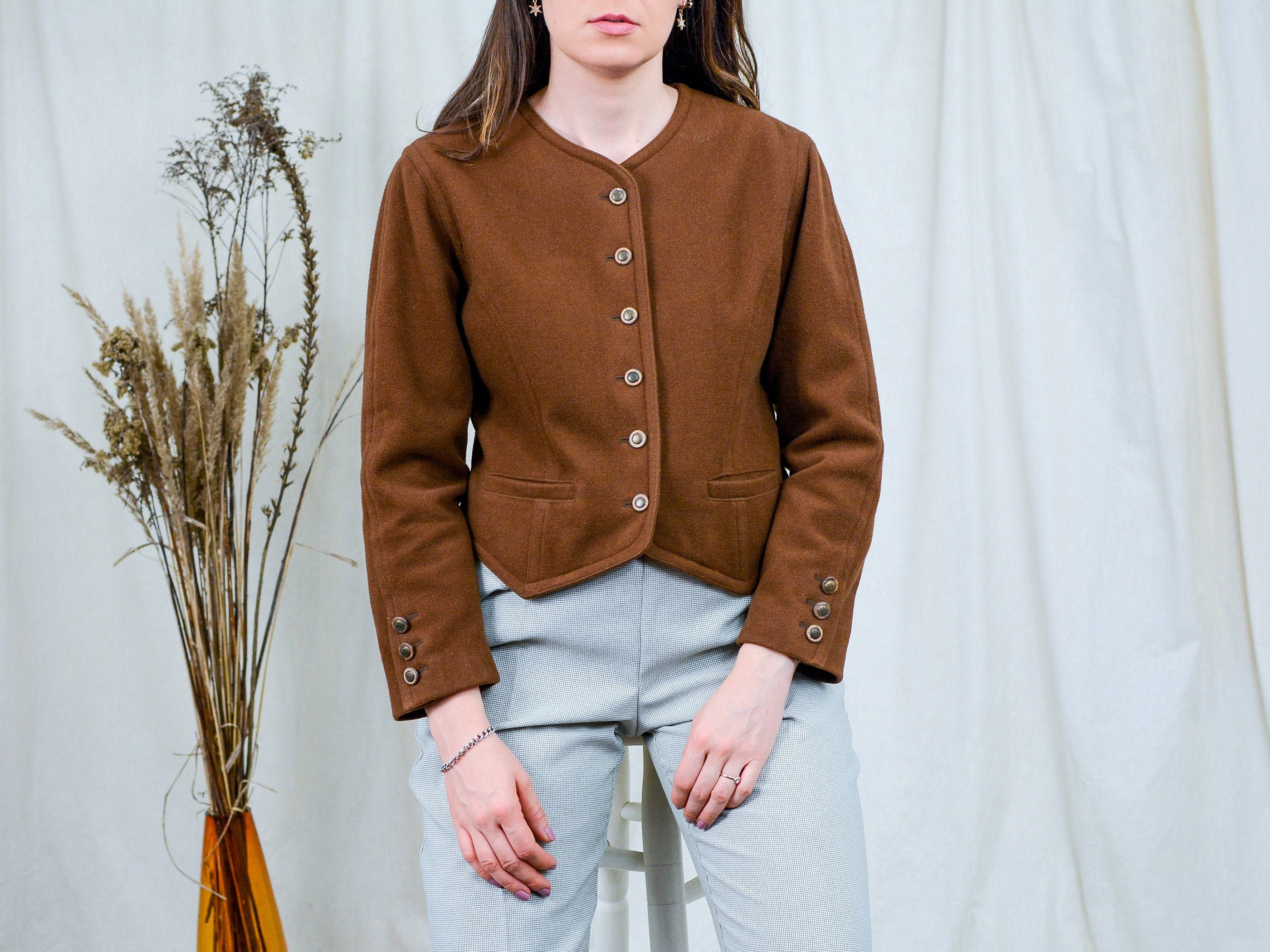 women's cashmere blazer jacket