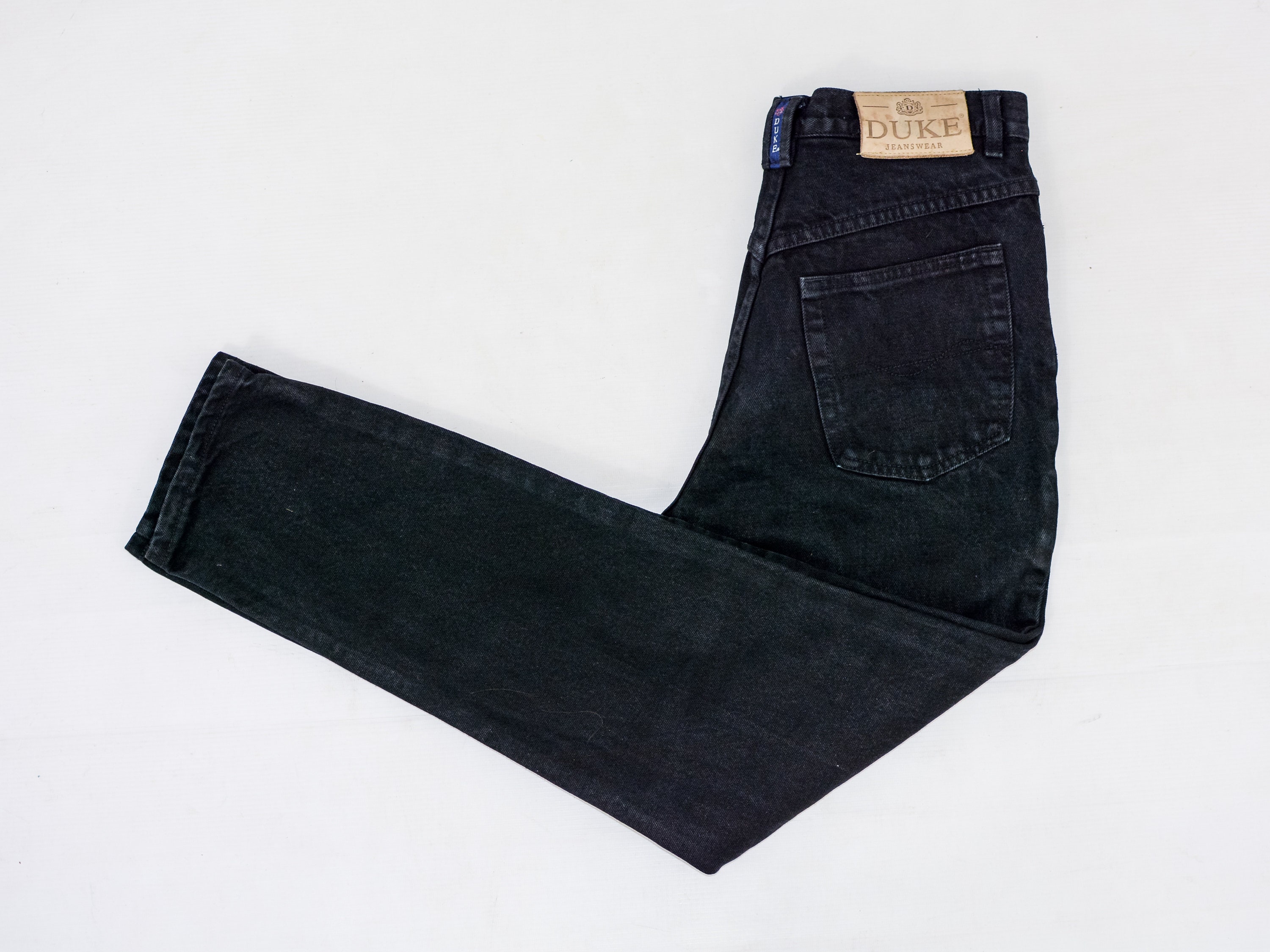DUKE Jeans W30 L28 Black Denim Pants Mom Vintage High Waist | Etsy India