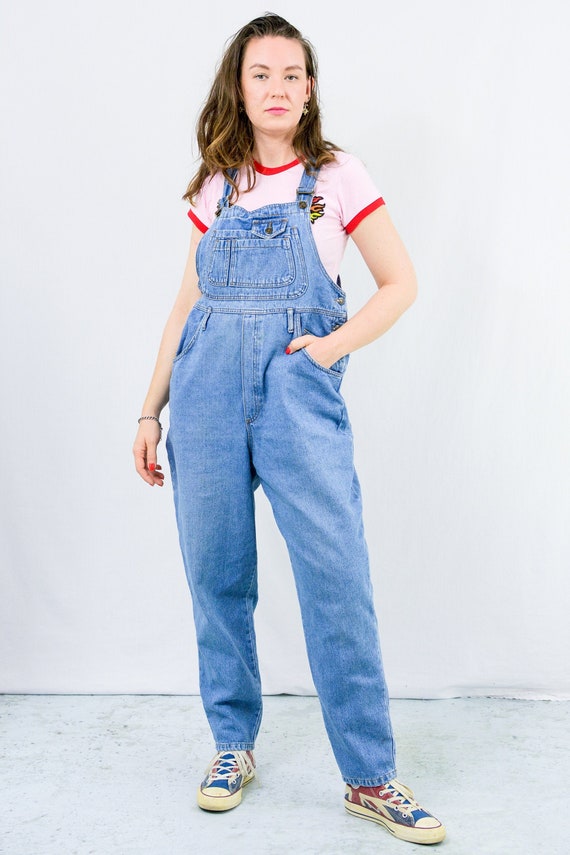 Vintage Overalls Blue Denim Jumpsuit 