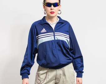 ADIDAS 80's Vintage Track Jacket Zip up Multi Color Men Size M - Etsy