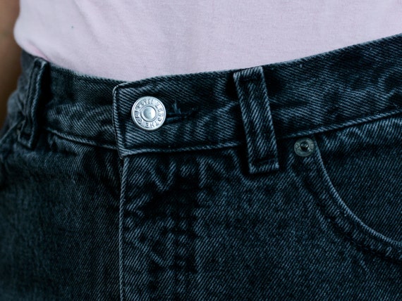 PANTALONEs cortos de mezclilla GAP W30 cortes negros en color | Etsy México