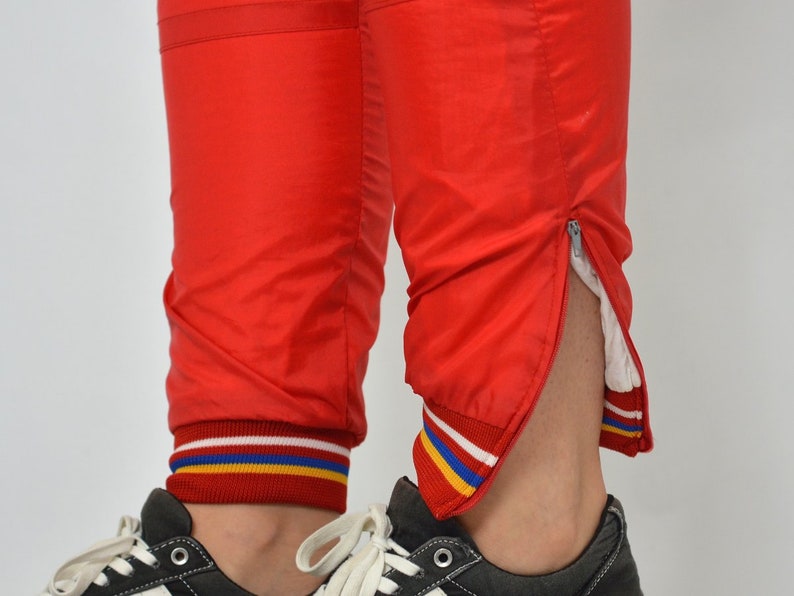 Rosso Sport di DRANCE tuta 90 jogging Vintage palestra hipster Felpa Pantaloni della tuta in esecuzione activewear M Medium immagine 7