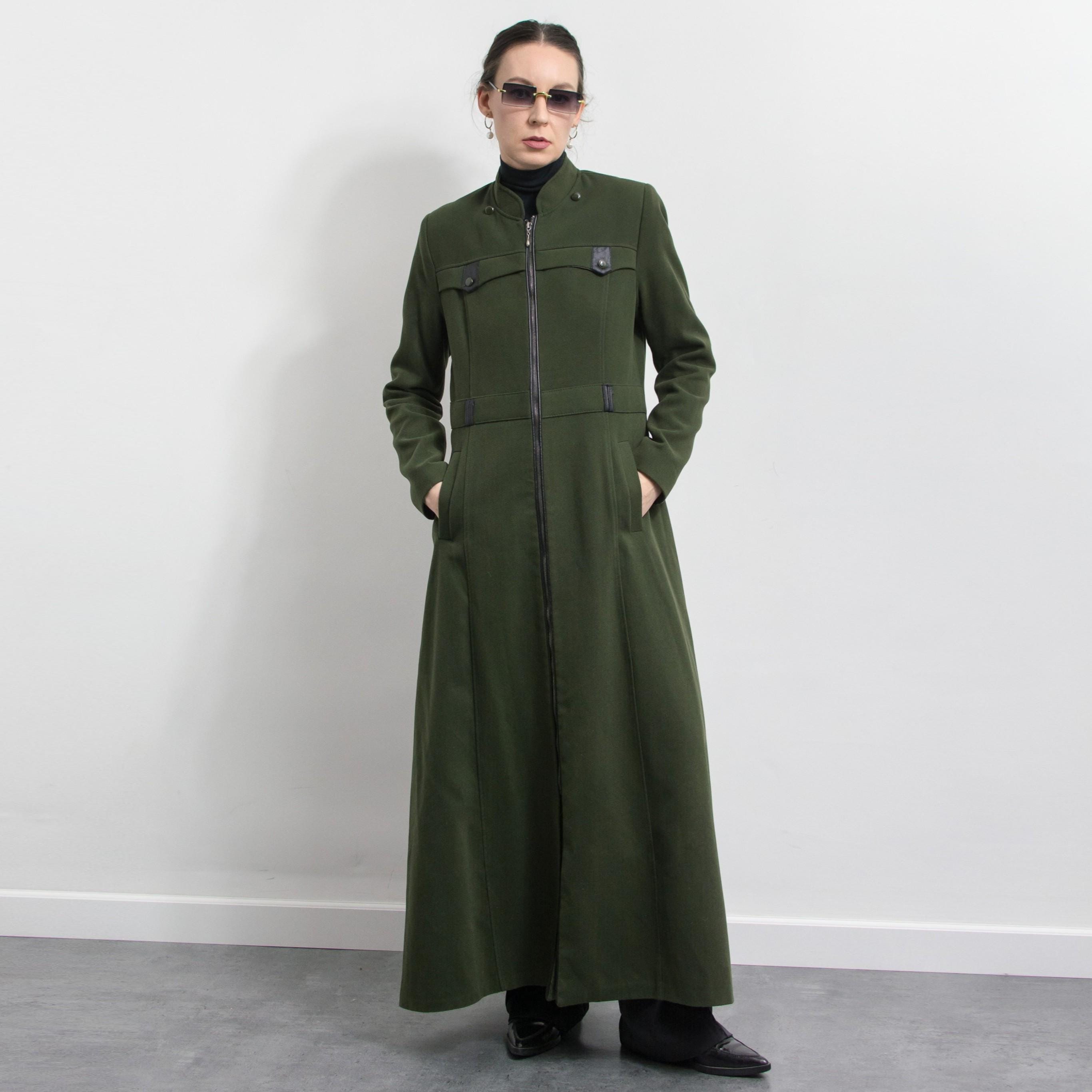 Long Green Coat - Etsy Canada Long Green Coat - Etsy Canada