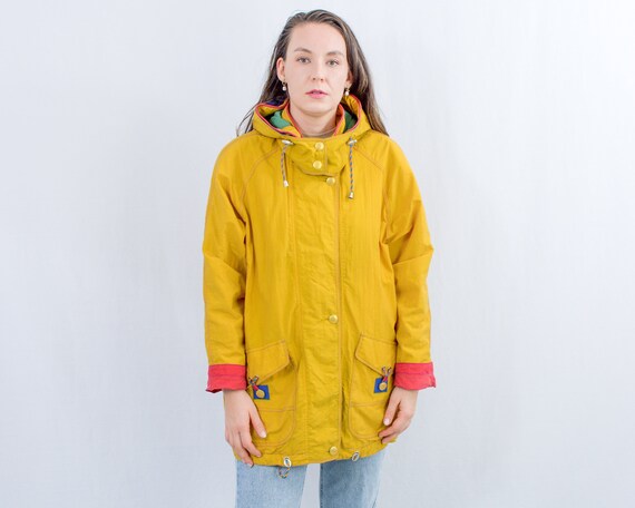Giallo Giacca a vento con stampa Farfetch Abbigliamento Cappotti e giubbotti Giacche Giacche a vento