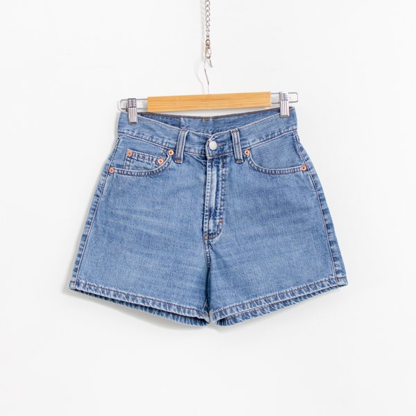90's jean shorts vintage denim high waist women size S