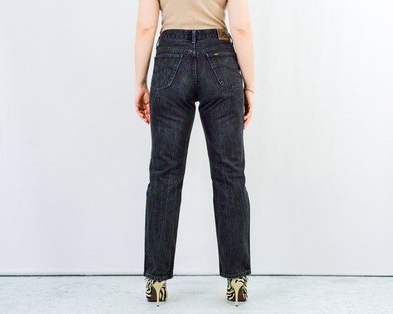 Lee Jeans Vintage Black Dark Gray Denim 