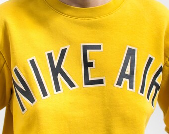 Nike air yellow sweatshirt hotsell