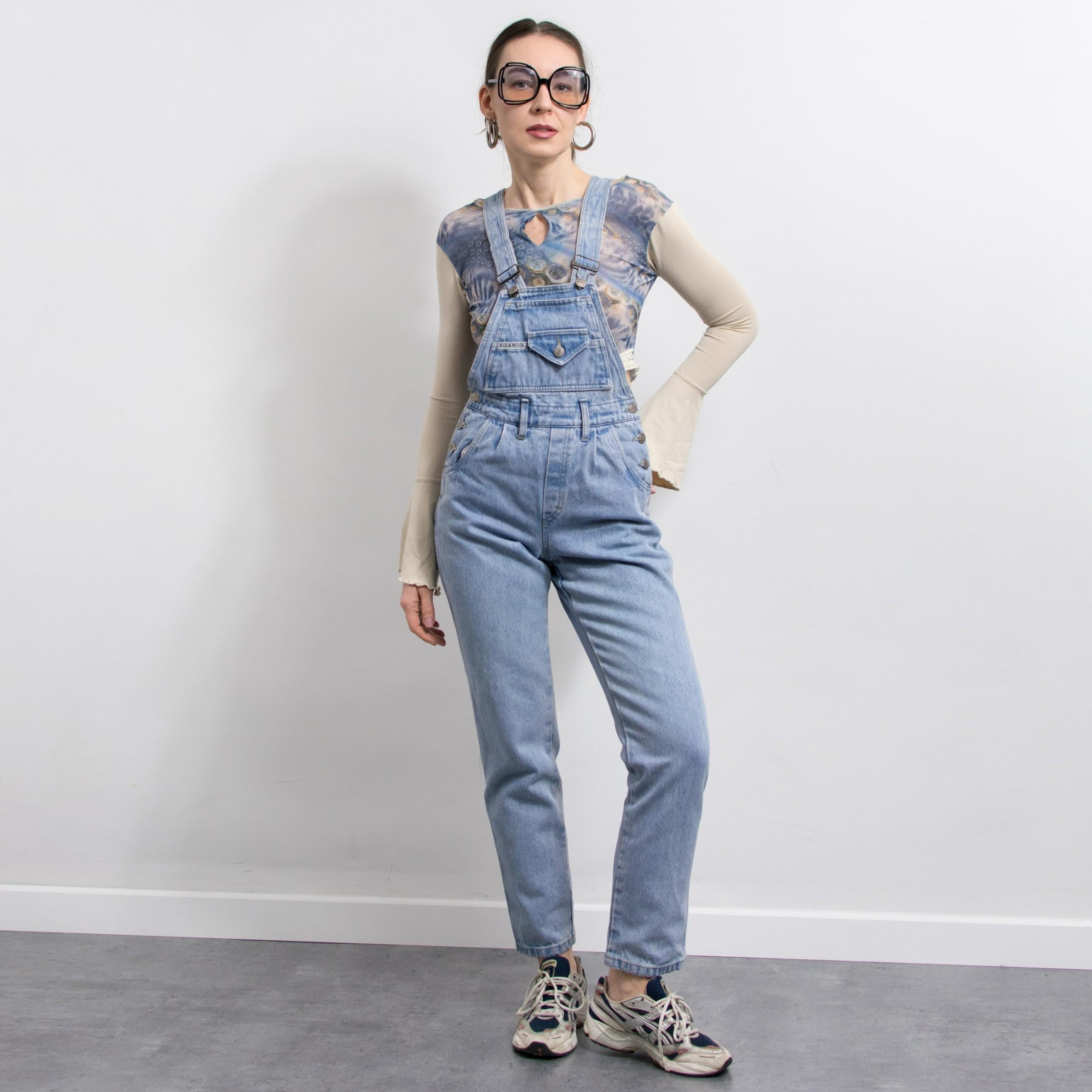 Vintage 90s Denim Overalls Sierra Nevada Stonewashed Blue - Etsy