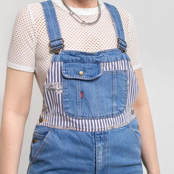Denim Shortalls SASS Vintage 90's Overalls Jean Summer