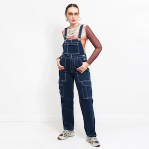 Denim overalls vintage jumpsuit dungarees women size M/L