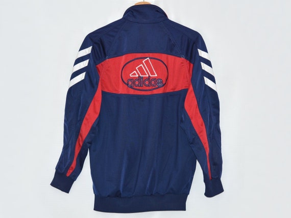 ADIDAS sudadera Vintage tracksuit top 90's azul marca - Etsy México