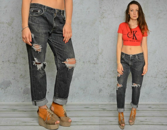 calvin klein jeans ripped