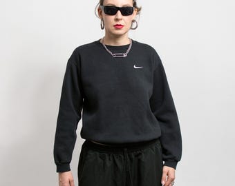Vintage 90s Nike Crewneck Sweatshirt | made in USA | women's size L