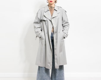 Pierre Cardin Trench Vintage Light Coat Oversized L