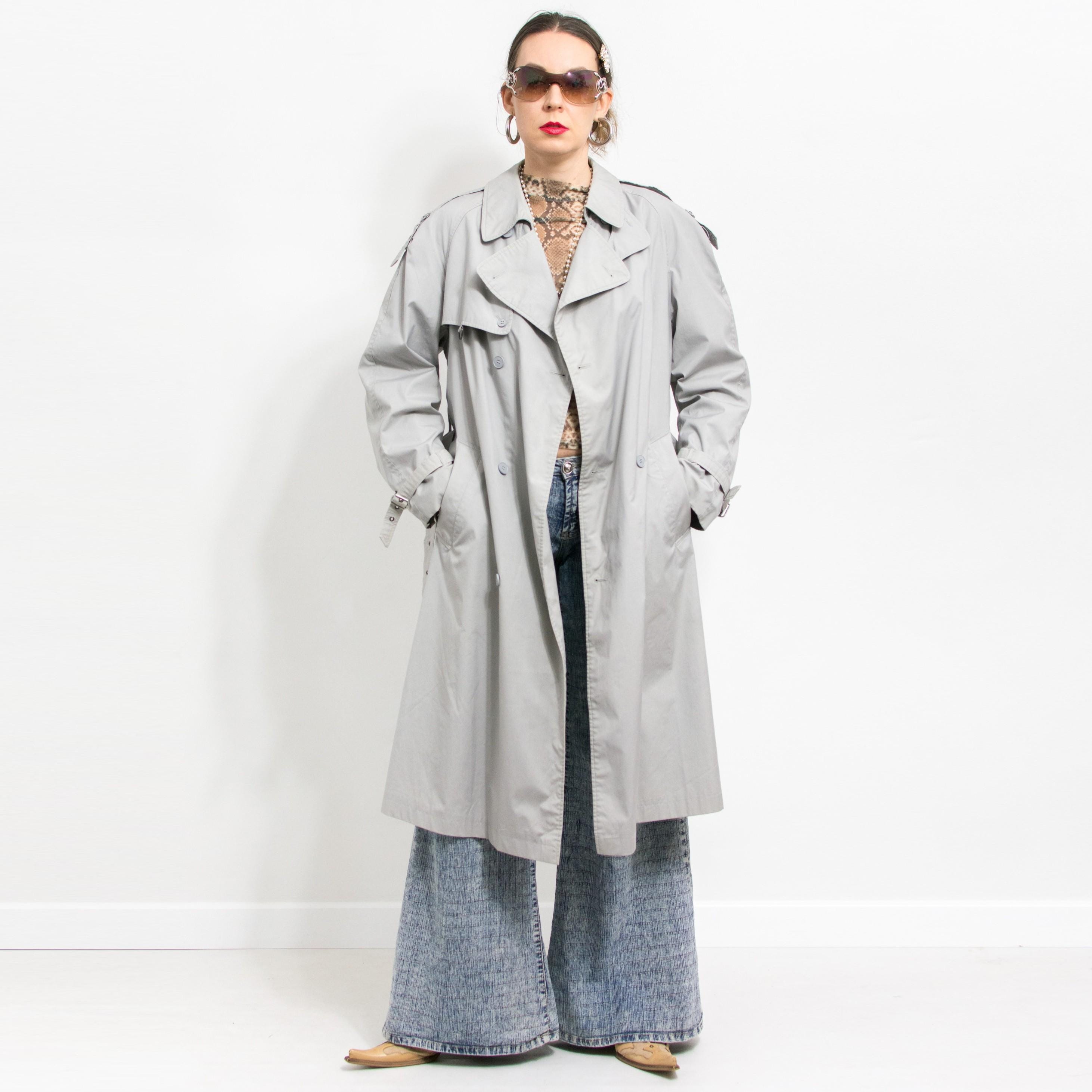 Pierre Cardin Trench Vintage Light Coat Oversized L - Etsy