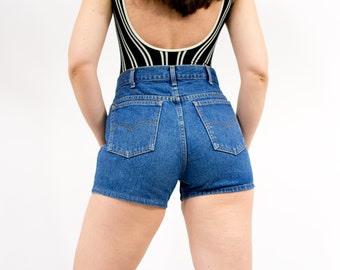 Levis shorts vintage cutoffs blue denim high waist cut off Large