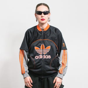 Adidas 80&#39;s track jacket Vintage bomber women size M/L