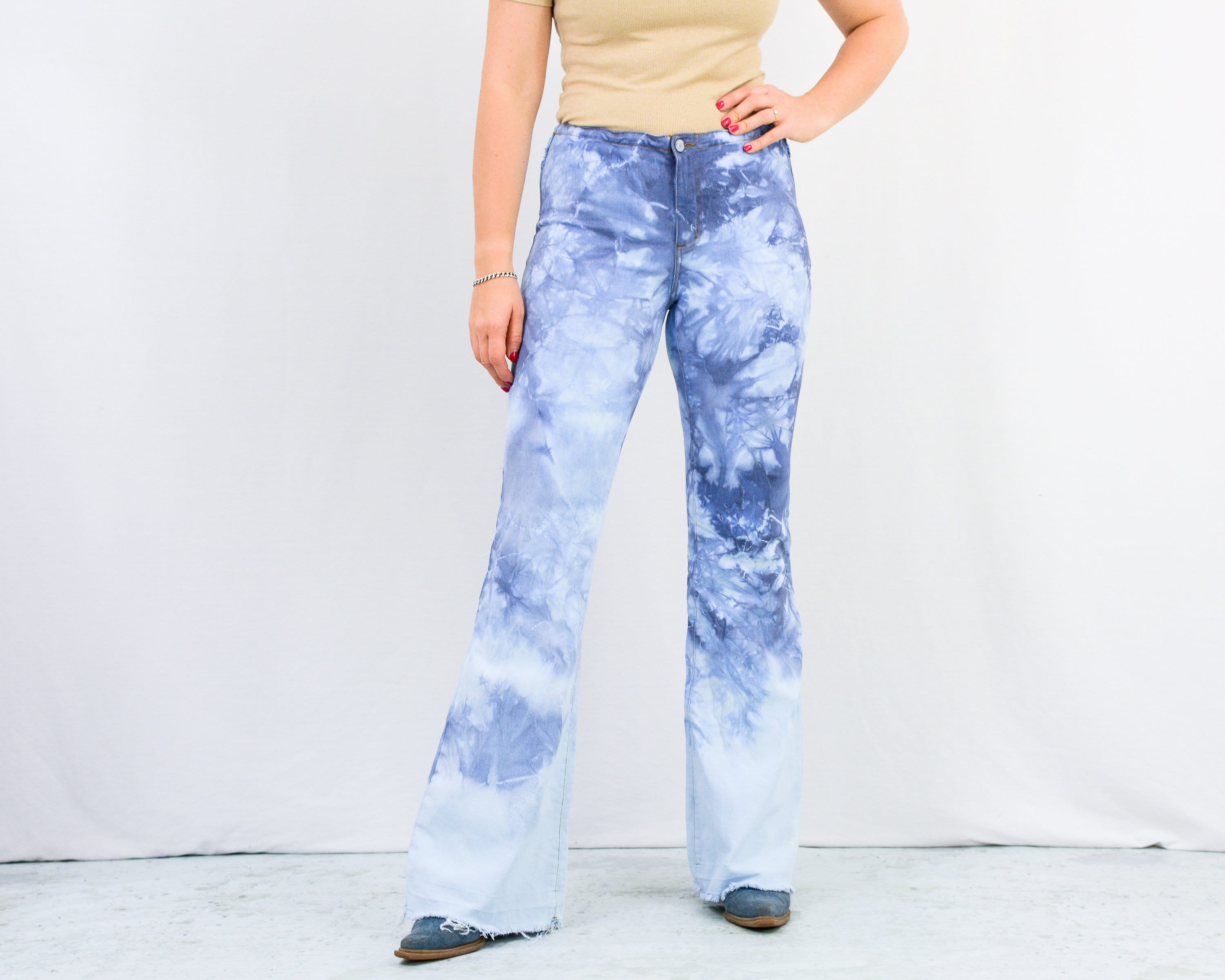 Tie Dye Jeans Reworked Denim Pants 