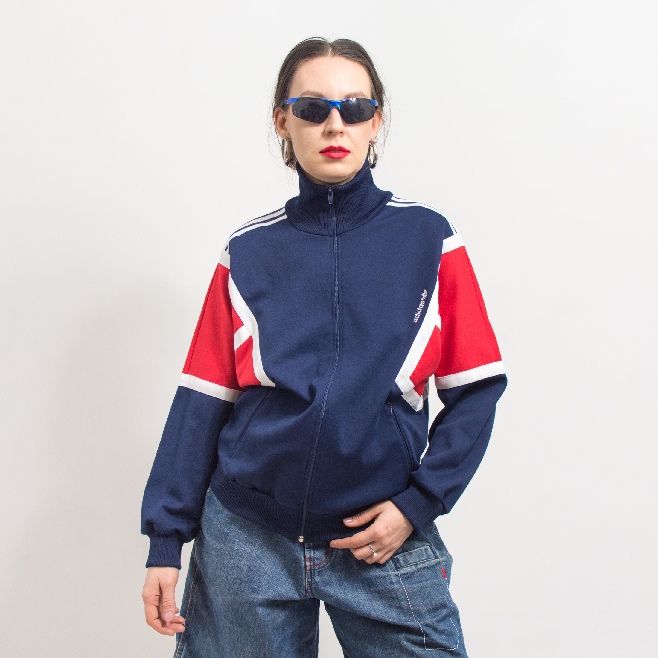 Adidas vintage 80s made in England track top jacket | eBay