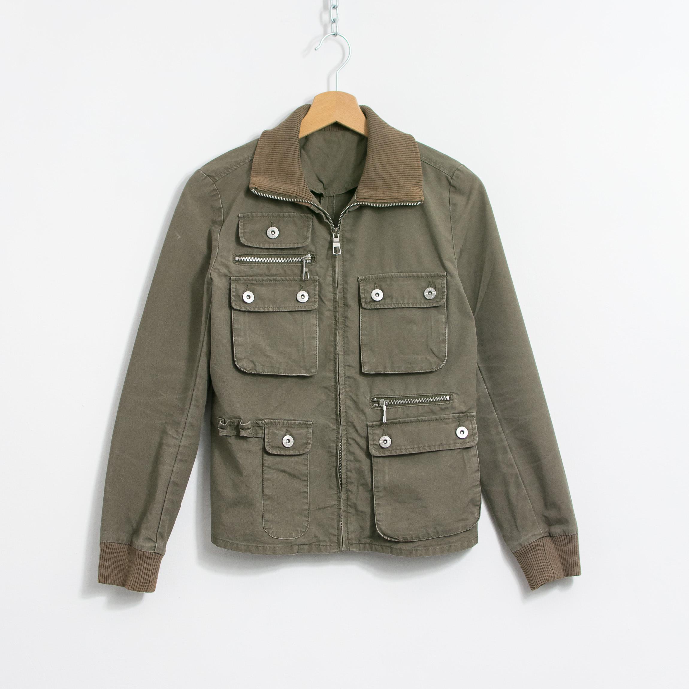 Vintage Y2K Cargo Jacket 2000s Military Streetwear M - Etsy Canada