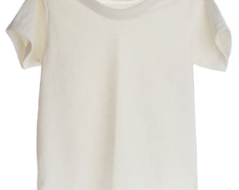 Plain T-shirt 100% Organic Cotton and Non-Toxic for Kids