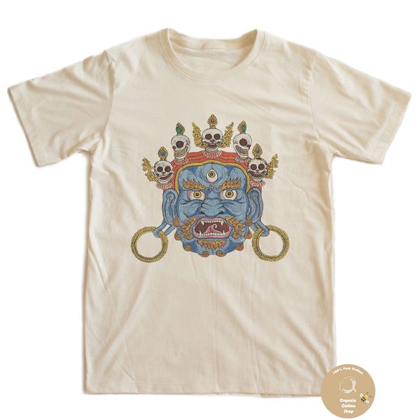 Tibet Demon Asian Punk look T-shirt 100% Organic Cotton