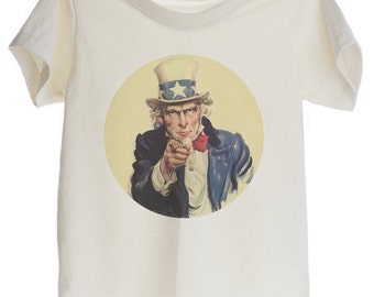 Vintage Poster Uncle Sam wants you Organic T-shirt for Kids