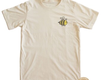 Bee Baby Drawing T-shirt 100% Organic Cotton