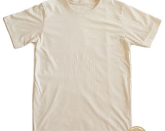 Plain T-shirt 100% Organic Cotton and Non-Toxic