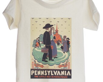 Vintage Poster Organic T-shirt for Kids