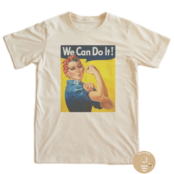 affiche vintage Rosie le Riveter Organic T-shirt 100% Organic Cotton