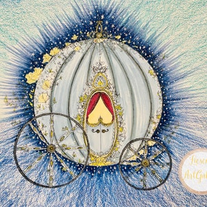Cinderella&#39;s Carriage Print