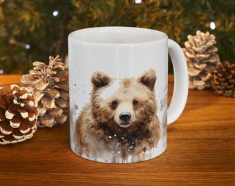 Cute Bear Coffee Mug 11oz - Cute Coffee Mug Ceramic