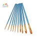 COMIART 10 Piece Art Paint Brush for Watercolor, Oil, Acrylic Paint Craft Nail Face Painting Oil-paintings Brushes 