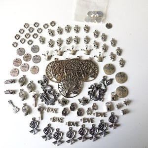 Destash Charms, 100 Charms, Bulk Charms, Job Lot Charms