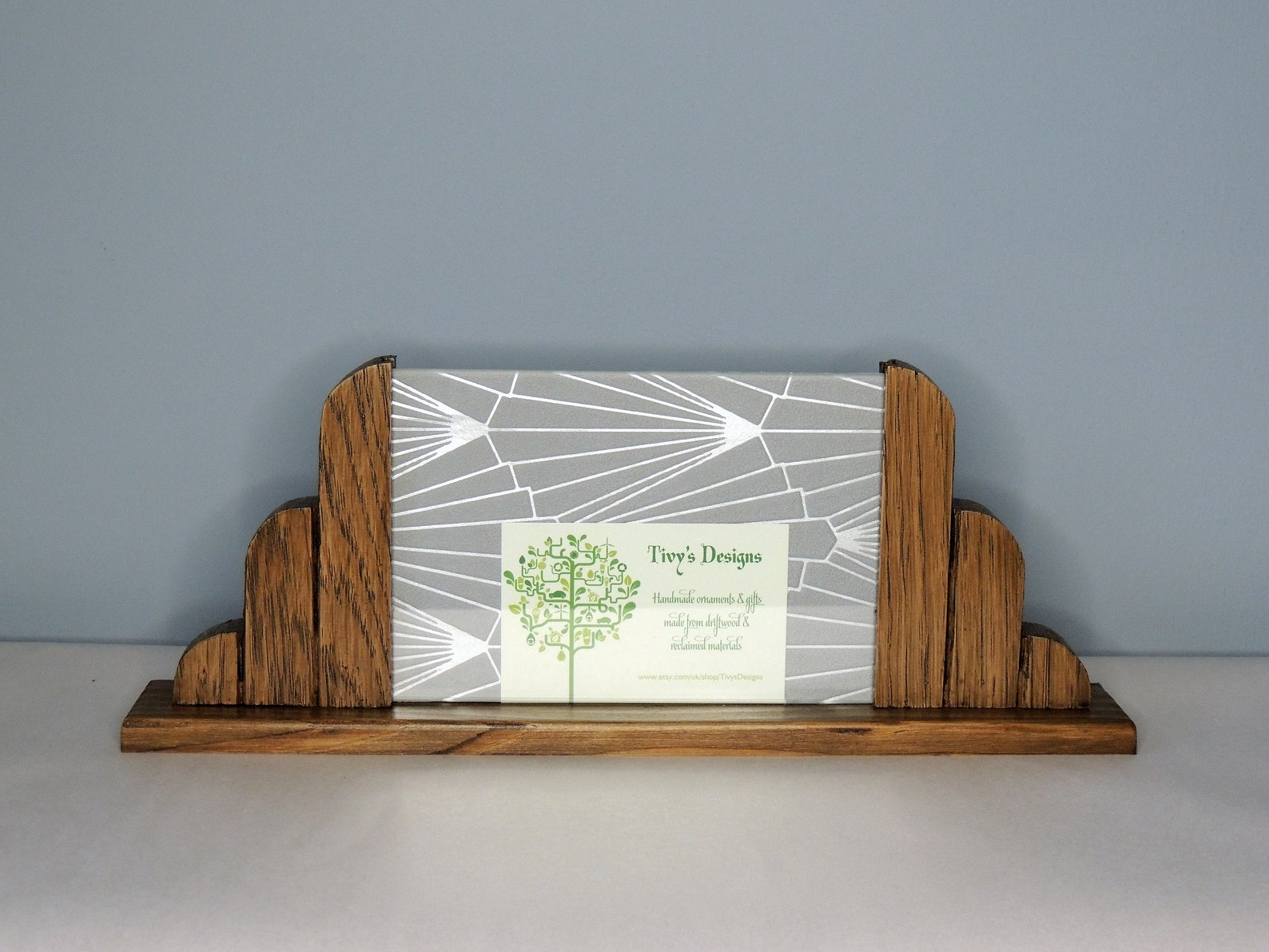 Art Deco Style Photo Frame 6 X 4 Landscape Frame Wooden Etsy