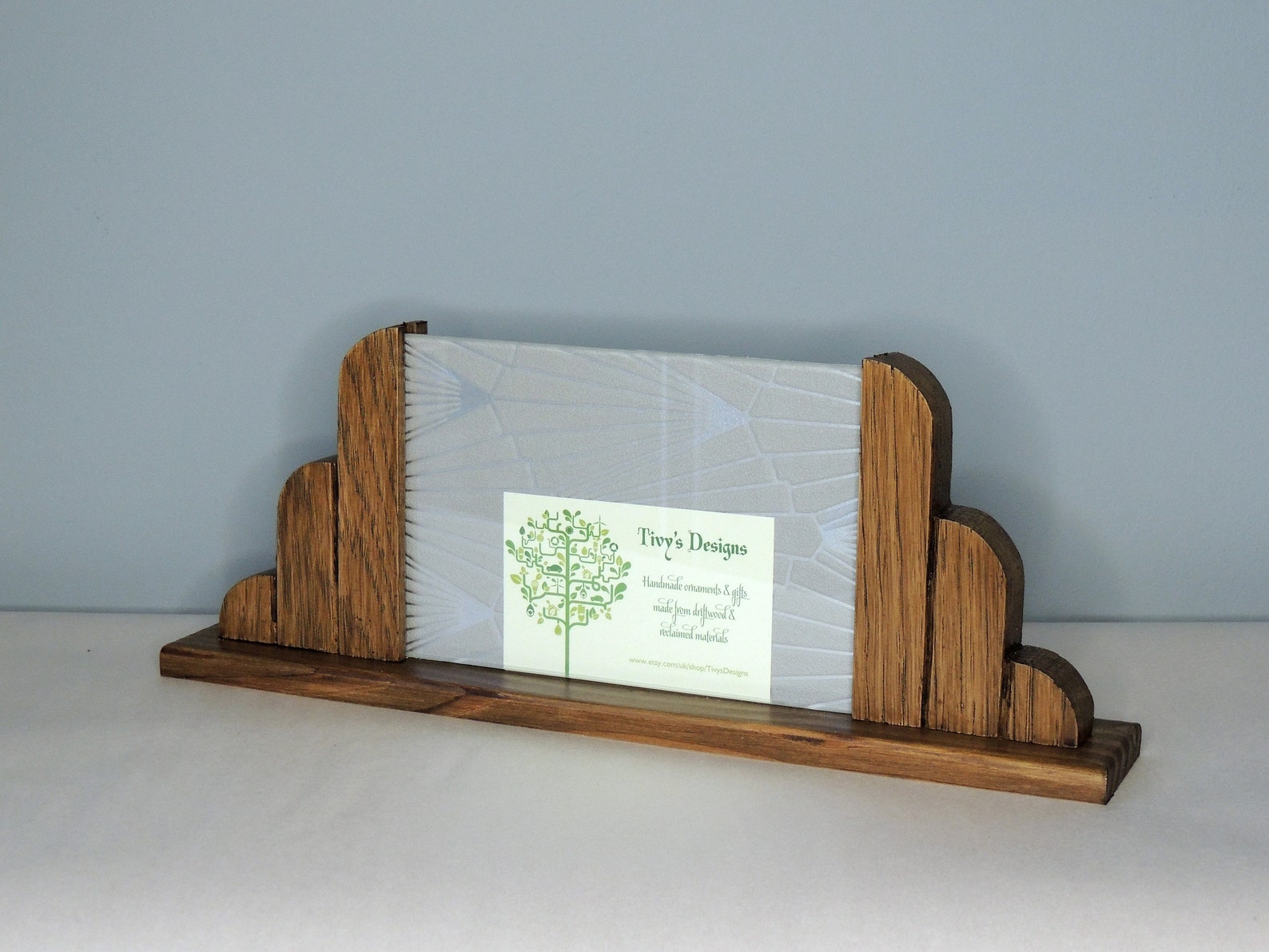 Art Deco Style Photo Frame 6 X 4 Landscape Frame Wooden Etsy
