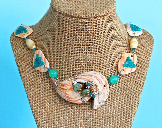 Seashell Jewelry, Beach Jewelry, Wearable Art Jewelry, Beach