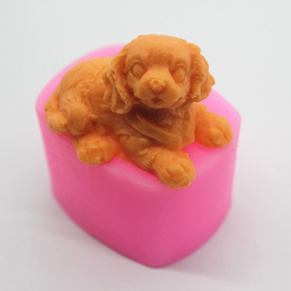 Moule A 3d Petit Chien Forme En Silicone Moule Fondant Gateau Etsy